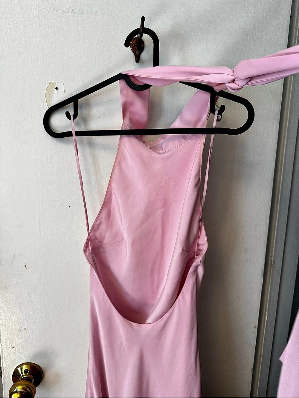 Nili Lotan Slip Dress Maxi in Pink, Aritzia - Picture 5 of 6